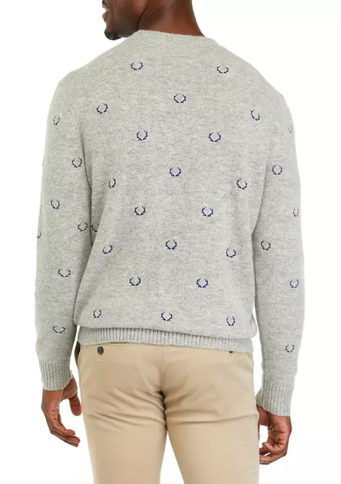 Cheap ⌛ Biltmore® Men's Embroidered Crew Neck Sweater ❤️ 2 Cheap ⌛ Biltmore® Men's Embroidered Crew Neck Sweater ❤️ - Image 2