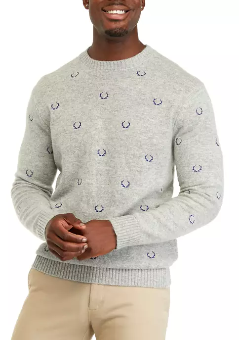 Cheap ⌛ Biltmore® Men's Embroidered Crew Neck Sweater ❤️ 4 Cheap ⌛ Biltmore® Men's Embroidered Crew Neck Sweater ❤️ - Image 4