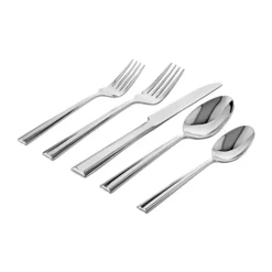 Top 10 ✨ Biltmore® Tartan & Fleur Pleated Handle 20 Piece Flatware Set 🧨 -Gleam Hearth Sales Belk 1030