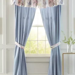Budget ⌛ Biltmore® Floral Jubilee Drapery Pair with Tie Backs 👏