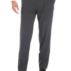 Discount ⌛ Biltmore® Men's Gray Solid 💯 Dress Pants 🎁