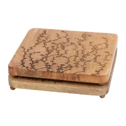 Promo 👍 Biltmore® Etched Vine Mango Wood Trivets - Set of 2 ✨ -Gleam Hearth Sales Belk 1227