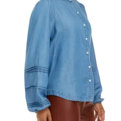 Wholesale 😉 Biltmore® Women's Ruffle Neck Button Down Shirt 🥰 6 Wholesale 😉 Biltmore® Women's Ruffle Neck Button Down Shirt 🥰 -Gleam Hearth Sales Belk 1257