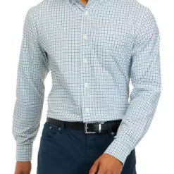 Deals 😉 Biltmore® Men's Long Sleeve Woven Button Down Plaid 🔔 Shirt ❤️ -Gleam Hearth Sales Belk 1294