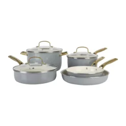 Discount 🎁 Biltmore® 8 Piece Ceramic Cookware Set ❤️ -Gleam Hearth Sales Belk 1318