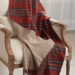 Budget 🧨 Biltmore® Light Plaid Throw Blanket 🎉 -Gleam Hearth Sales Belk 170