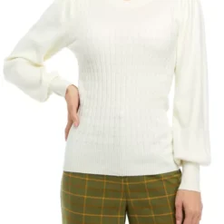 Promo ⭐ Biltmore® Women's Mini Cable Crew Sweater 🎁 -Gleam Hearth Sales Belk 208