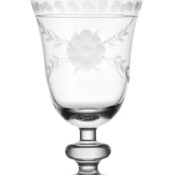 Deals ✔️ Biltmore® Spring Fleur Set of 4 Etched Goblets ⭐ -Gleam Hearth Sales Belk 276