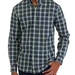 Best reviews of ❤️ Biltmore® Men's Long Sleeve Woven Button Down Plaid 🌟 Shirt 🤩 -Gleam Hearth Sales Belk 322