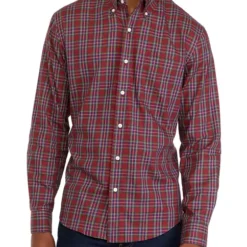 Best reviews of ❤️ Biltmore® Men's Long Sleeve Woven Button Down Plaid 🌟 Shirt 🤩 -Gleam Hearth Sales Belk 325