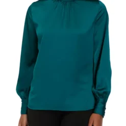 Hot Sale ⭐ Biltmore® Women's Long Sleeve Bow Back Top 💯 -Gleam Hearth Sales Belk 337