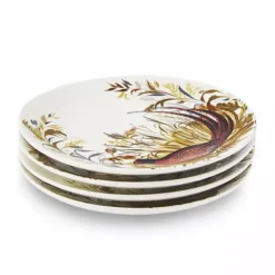 Hot Sale 😍 Biltmore® Harvest Birds Set of 4 Salad Plates 🎁 -Gleam Hearth Sales Belk 370