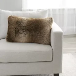 Best deal 🔔 Biltmore® Timberwolf Faux Fur Lumbar Pillow 💯 -Gleam Hearth Sales Belk 480