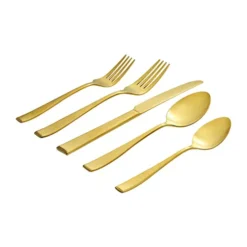 Discount 😉 Biltmore® Estate Satin Gold 20 Piece Flatware Set ⭐ -Gleam Hearth Sales Belk 520
