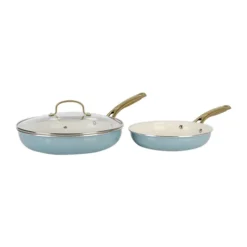 Best Pirce 😀 Biltmore® 3 Piece Ceramic Nonstick Frying Set 💯 -Gleam Hearth Sales Belk 540