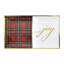 Top 10 ❤️ Biltmore® Red & Green Tartan Joy Small Rectangular Tray ⭐