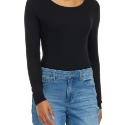 Cheapest ⌛ Biltmore® 🔔 Women's Long Sleeve Ribbed Bodysuit 🔔 -Gleam Hearth Sales Belk 776