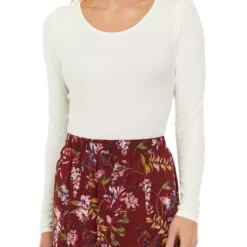 Cheapest ⌛ Biltmore® 🔔 Women's Long Sleeve Ribbed Bodysuit 🔔 -Gleam Hearth Sales Belk 778