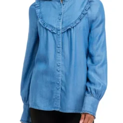 Top 10 ❤️ Biltmore® Women's Long Sleeve Ruffle Yoke Blouse 🔥