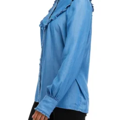 Top 10 ❤️ Biltmore® Women's Long Sleeve Ruffle Yoke Blouse 🔥 -Gleam Hearth Sales Belk 785