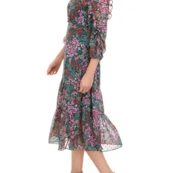 Brand new 😀 Biltmore® Women's 3/4 Sleeve Ruffle Midi Dress 👍 -Gleam Hearth Sales Belk 831