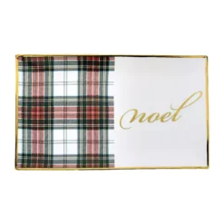 Best deal ✔️ Biltmore® White & Red Tartan Noel Small Rectangular Tray ⭐