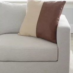 Hot Sale 🎉 Biltmore® Jute Leather Panel Throw Pillow 💯 -Gleam Hearth Sales Belk 865