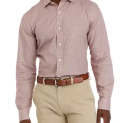 Cheapest ✔️ Biltmore® Men's Long Sleeve Woven Plaid 🤩 Shirt ⌛ -Gleam Hearth Sales Belk 921